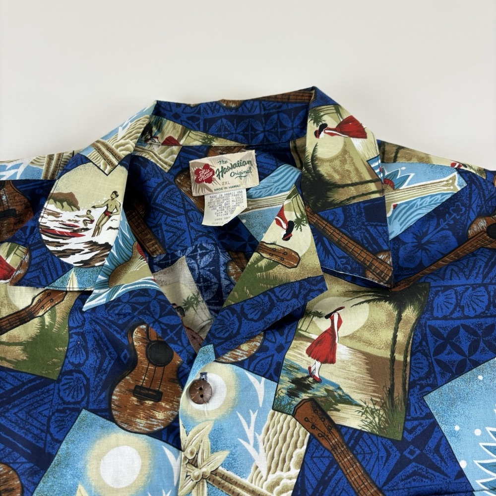 KILO‎ HATTIES Hawaiian Shirt 2XL Original Mens Tropical Made In Hawaii XXL